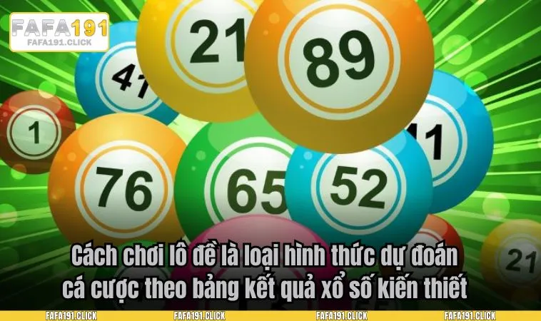 Cách chơi lô đề là loại hình thức dự đoán cá cược theo bảng kết quả xổ số kiến thiết