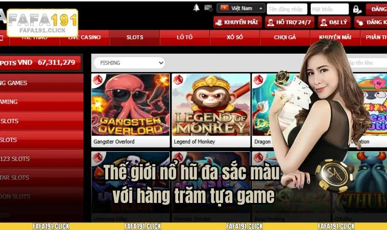 Thế giới nổ hũ đa sắc màu với hàng trăm tựa game